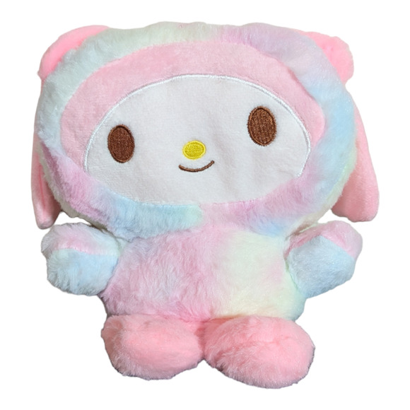 Fluffy Cute Rainbow Plushie - About 6 inches - Picture 3 of 5